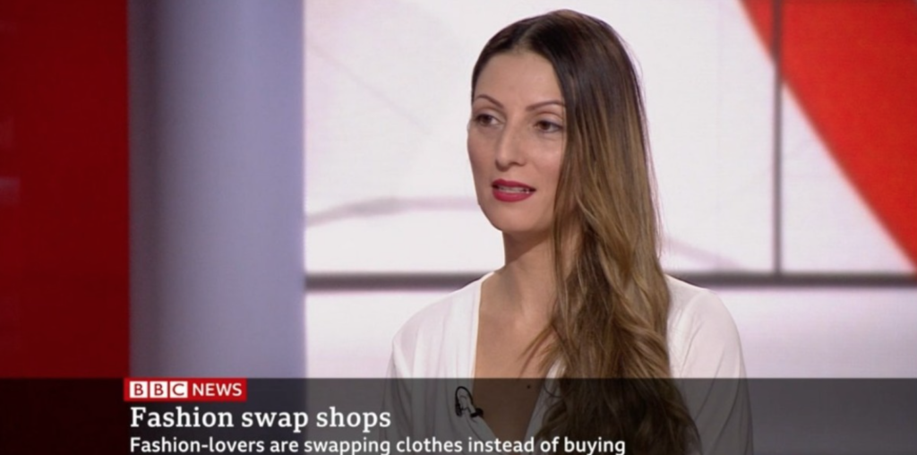 Live on BBC News Discussing Clothes Swaps & Sustainable Fashion