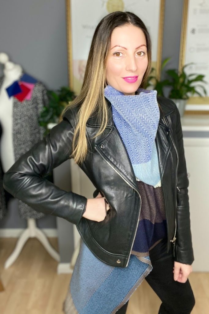 Ethical Artisan Cape styled by Roberta Lee, London’s Sustainable Style Expert