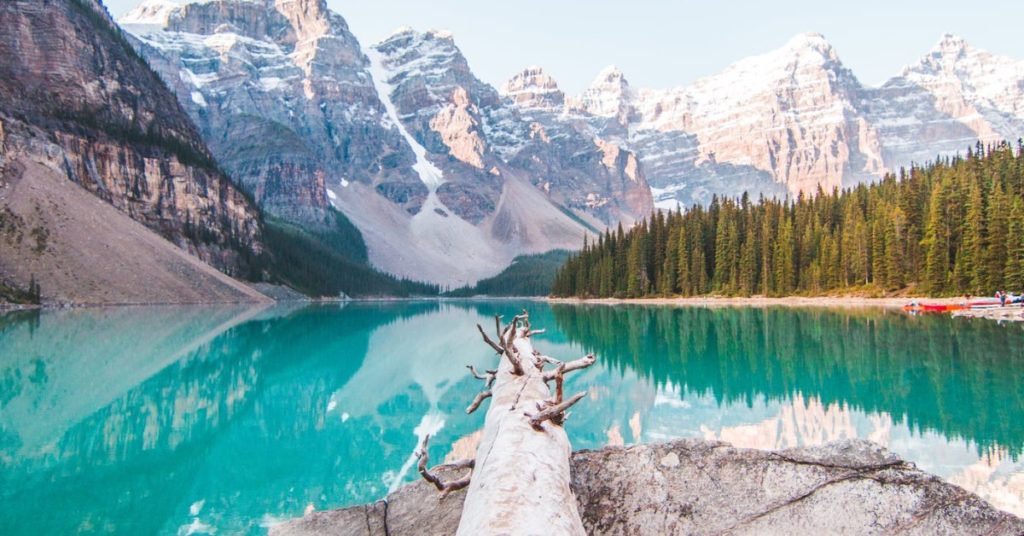 Mountain landscape overlooking a forest and lake| Cool Winter Colour Analysis Guide | What is a Cool Winter Skin Tone?