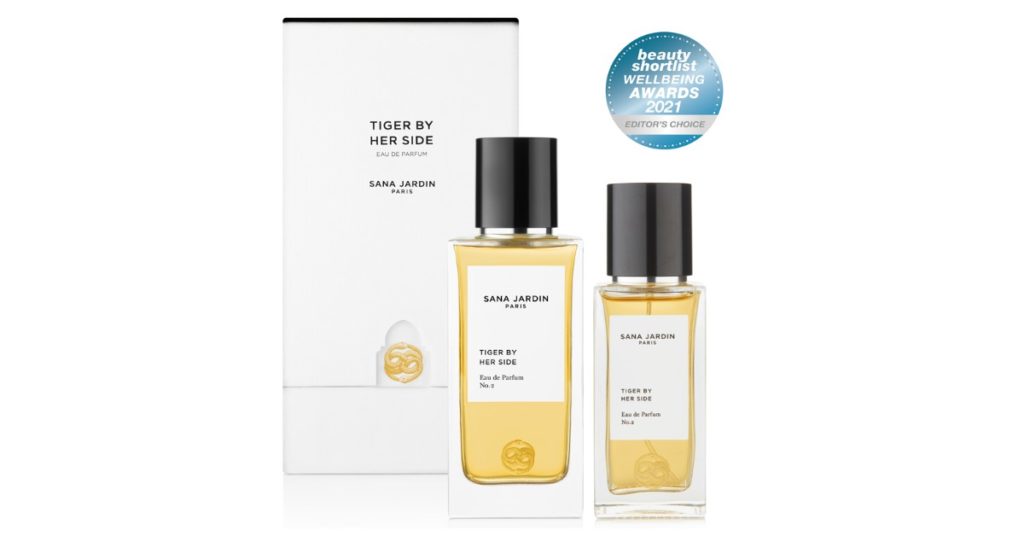 Tiger by her Side by Sara Jardin. Perfume bottle and Perfume Box.