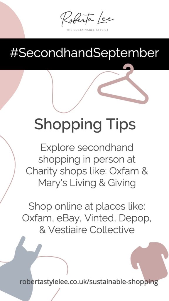 The Sustainable Stylist Secondhand Shopping Tip No. 1: 