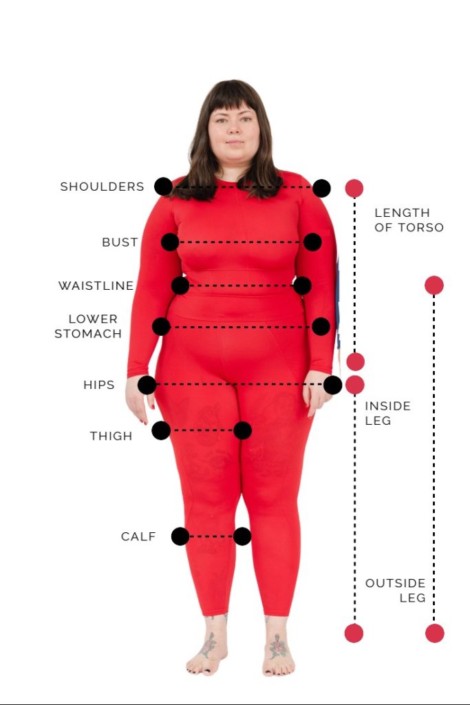 Woman's measurements | How to measure your bust, shoulder, hips, waist, calves, thighs and torso length