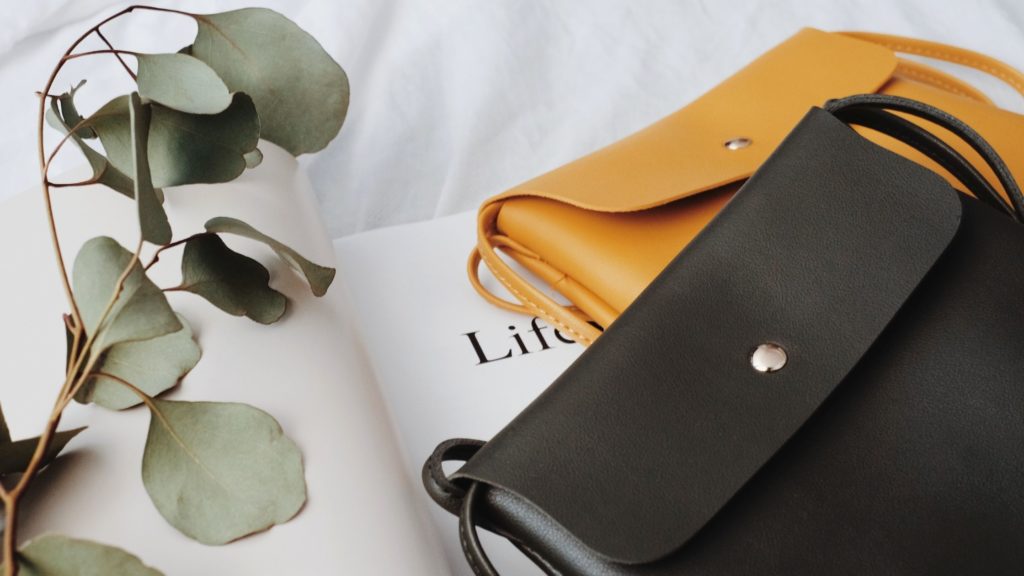 black vegan leather shoulder bag_RSL Ultraleather Materials Series Blog Feature Image