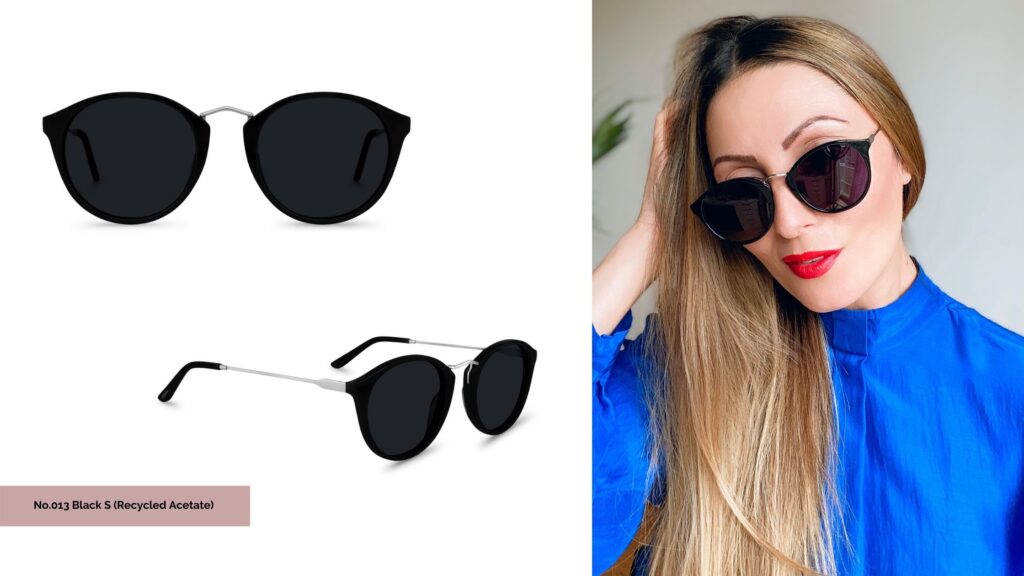Roberta Style Lee BLOG Review of Polette Sustainable Eyewear range | Fashionable, Oversized - Prescription SunGlasses in Black & Silver