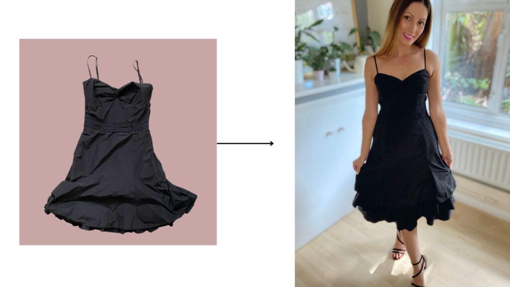 Little Black Ruffle Dress - Alterations Specialist in London