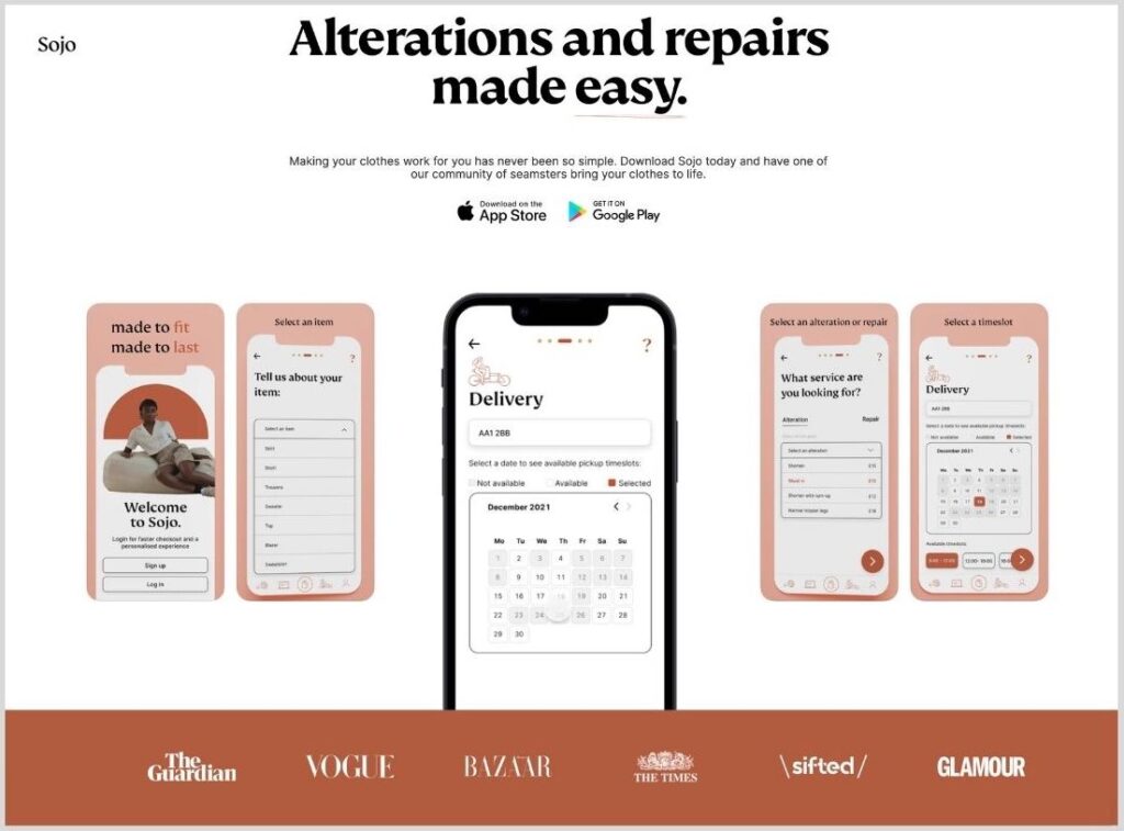 Clothing alterations and repairs