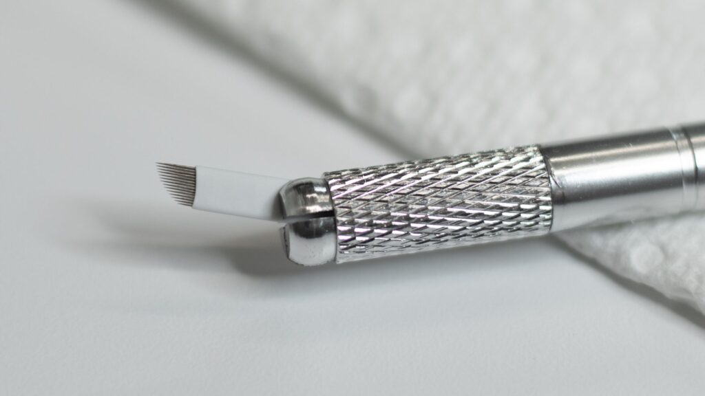 Microblading Tool with Tiny Needles