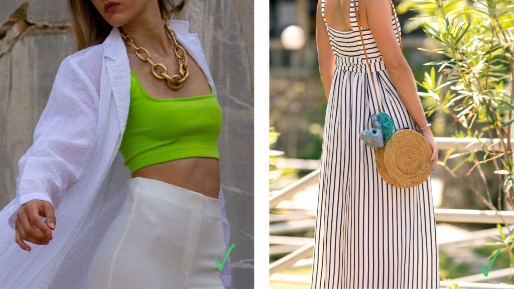 Roberta Style Lee _ BLOG _ Tips For Styling A Petite Body - Maxi Dress with vertical stripes _