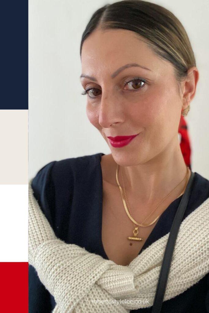 Red, white and blue outfit idea |  Sustainable Outfit Ideas | The Sustainable Stylist 