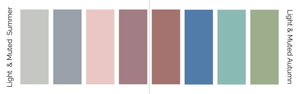 12 seasons in colour example for Light & Muted colours 