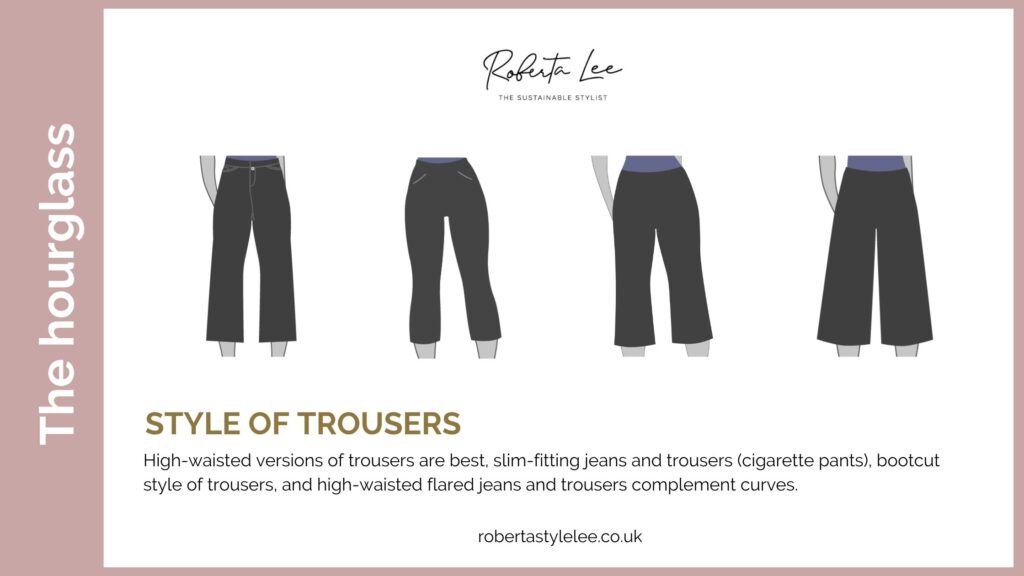 The best style of trousers for a curvy hourglass figure