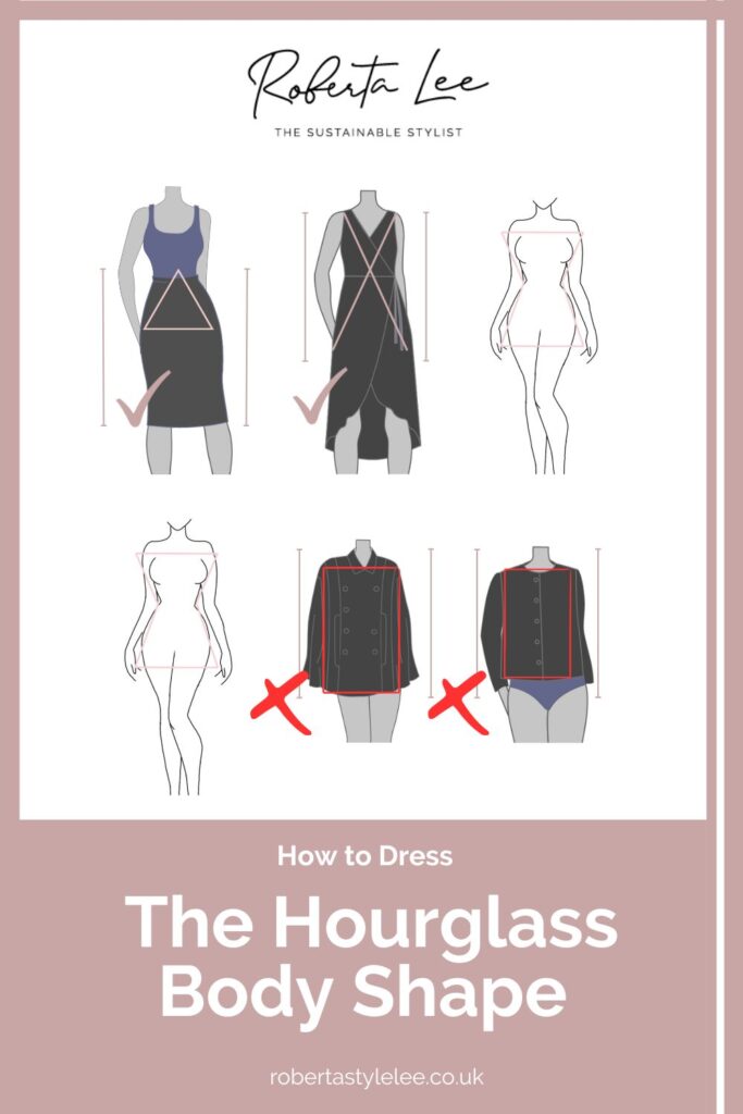 The Hourglass body shape dressing guide PIN 