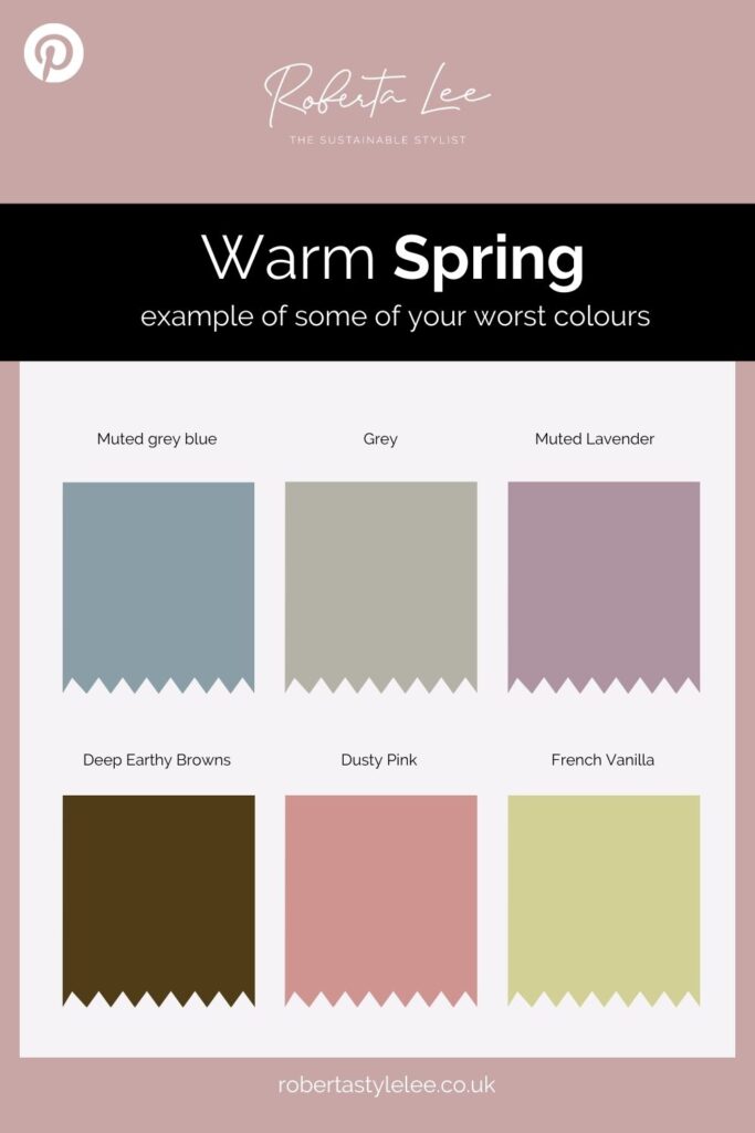Warm Spring Worst Colours (colour palette) 