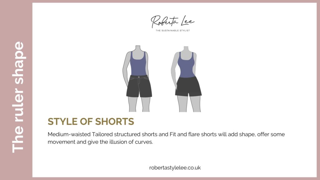 Best styles of shorts for the ruler shape 