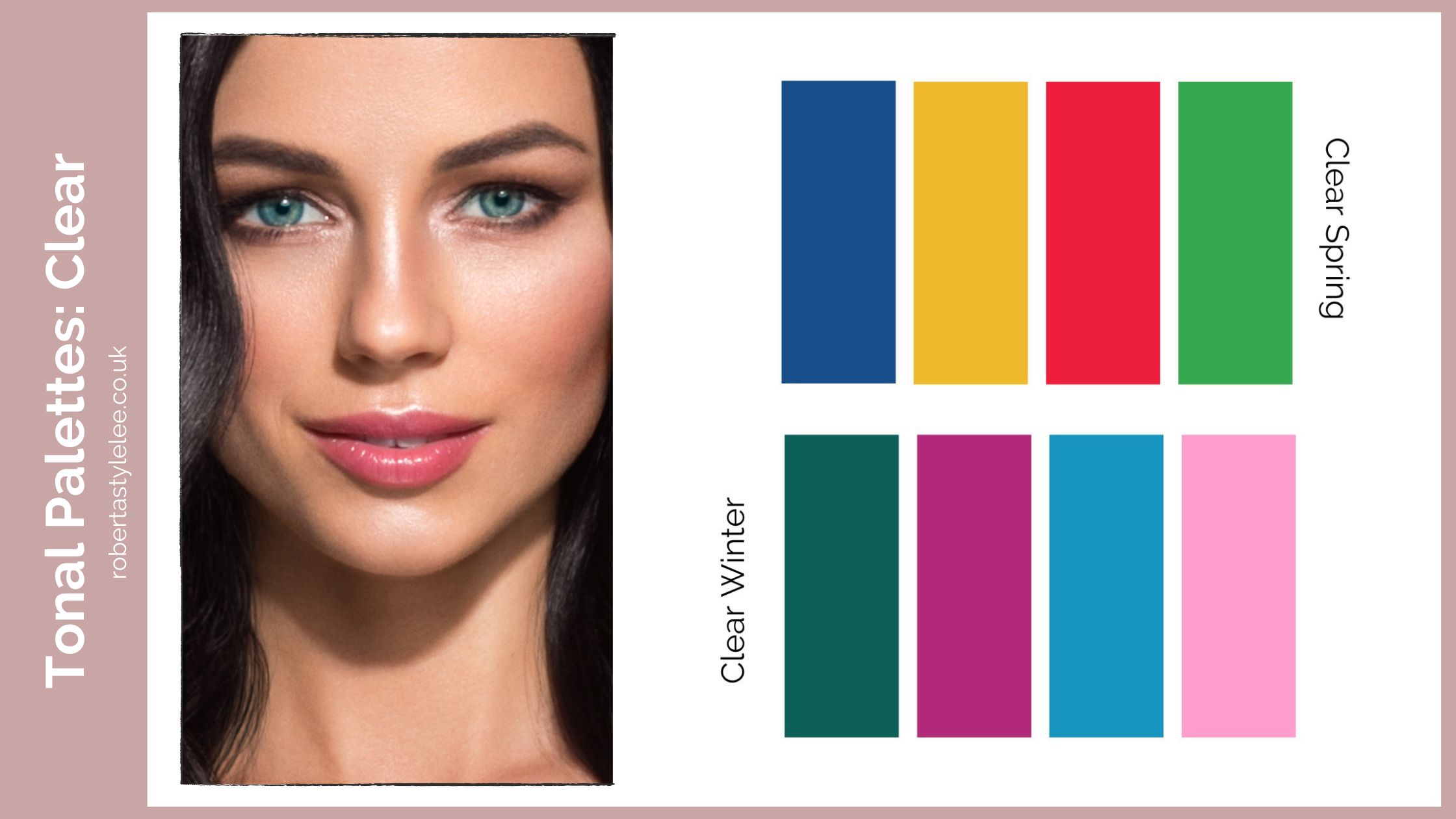 Bright Clear Tonal Colour Palette