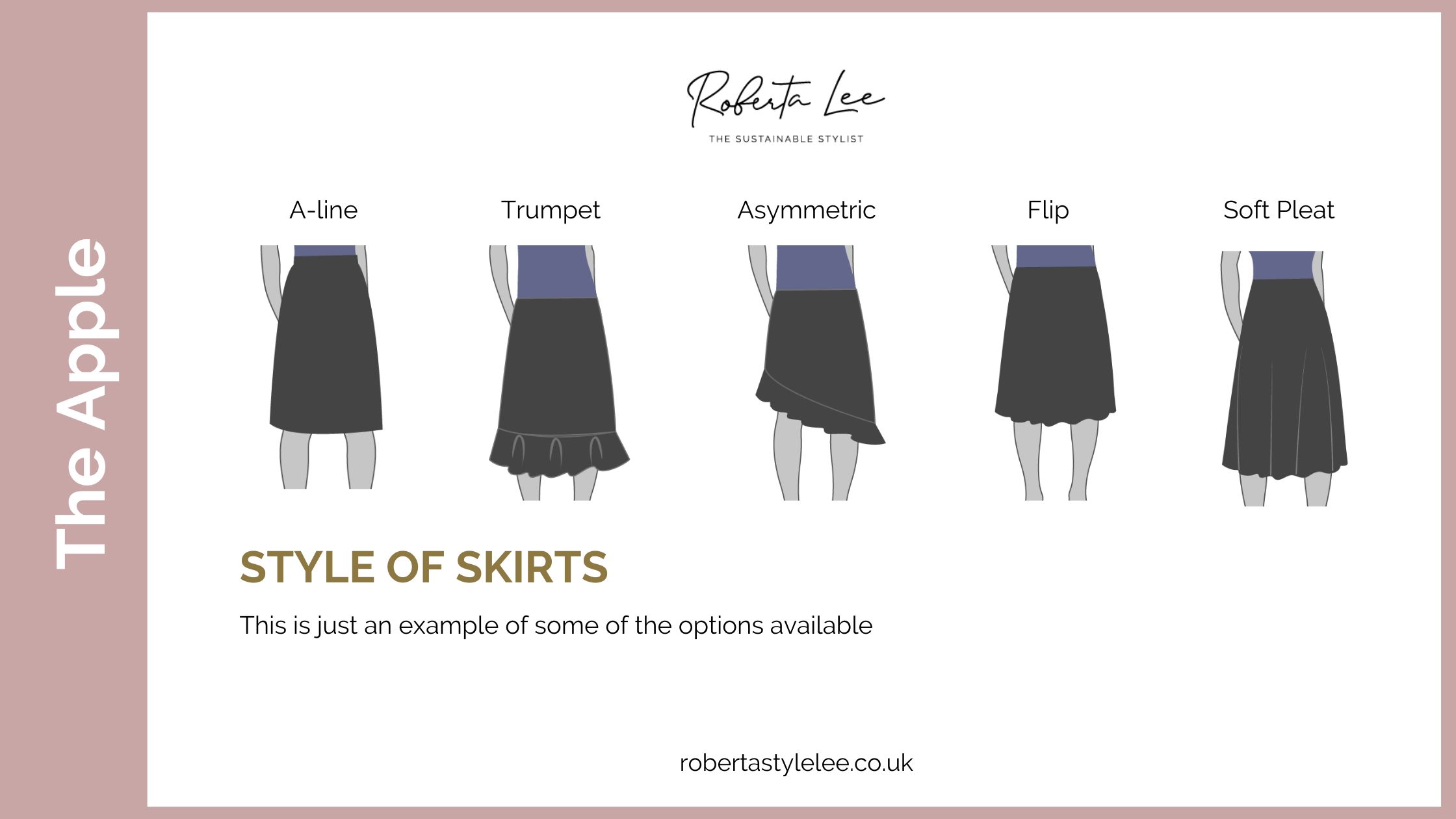 Best skirts for oval and apple body shape 