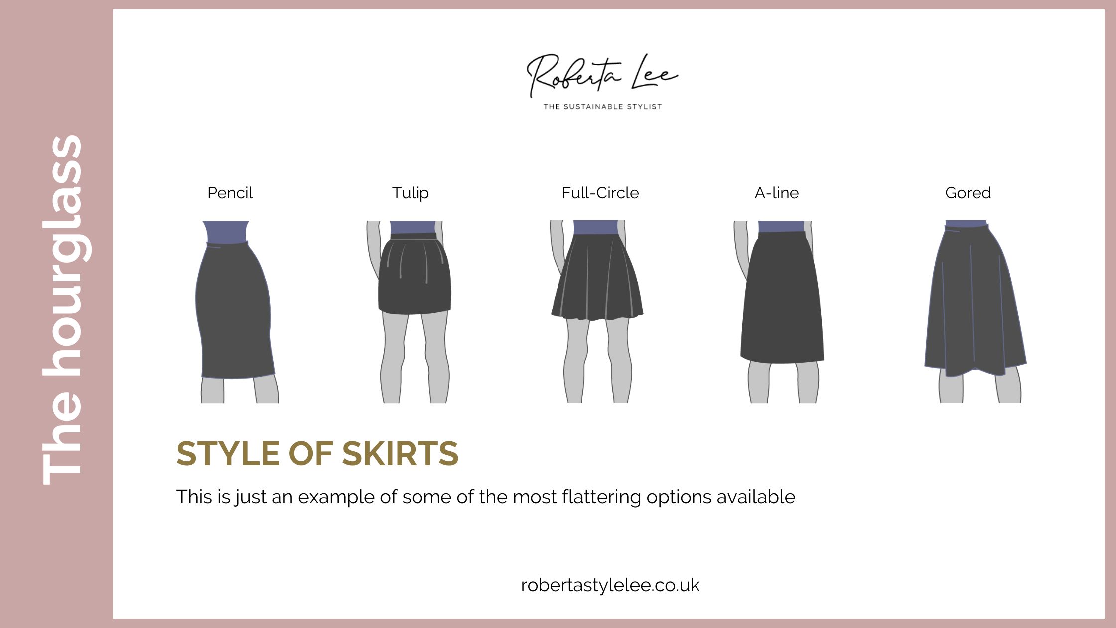 Hourglass figure - best styles of skirts 