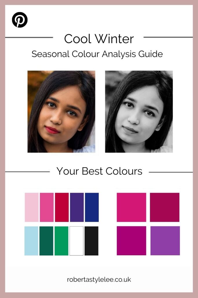 Indian Woman Analysed in Colour Analysis as Cool Winter 