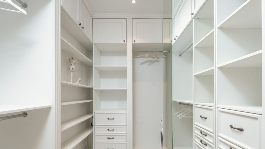 White walk in Wardrobe 