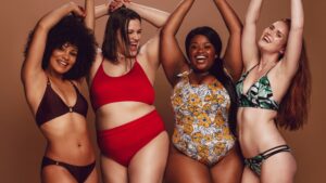 Discovering your Body Shape - is it worth paying for | 4 women with different bodies looking confident with their curves