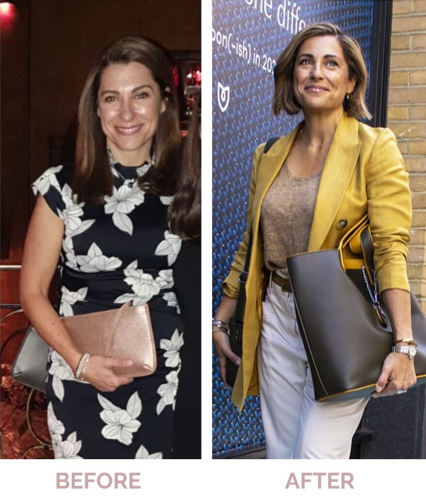 Before and After Client Personal Styling & Colour Analysis 