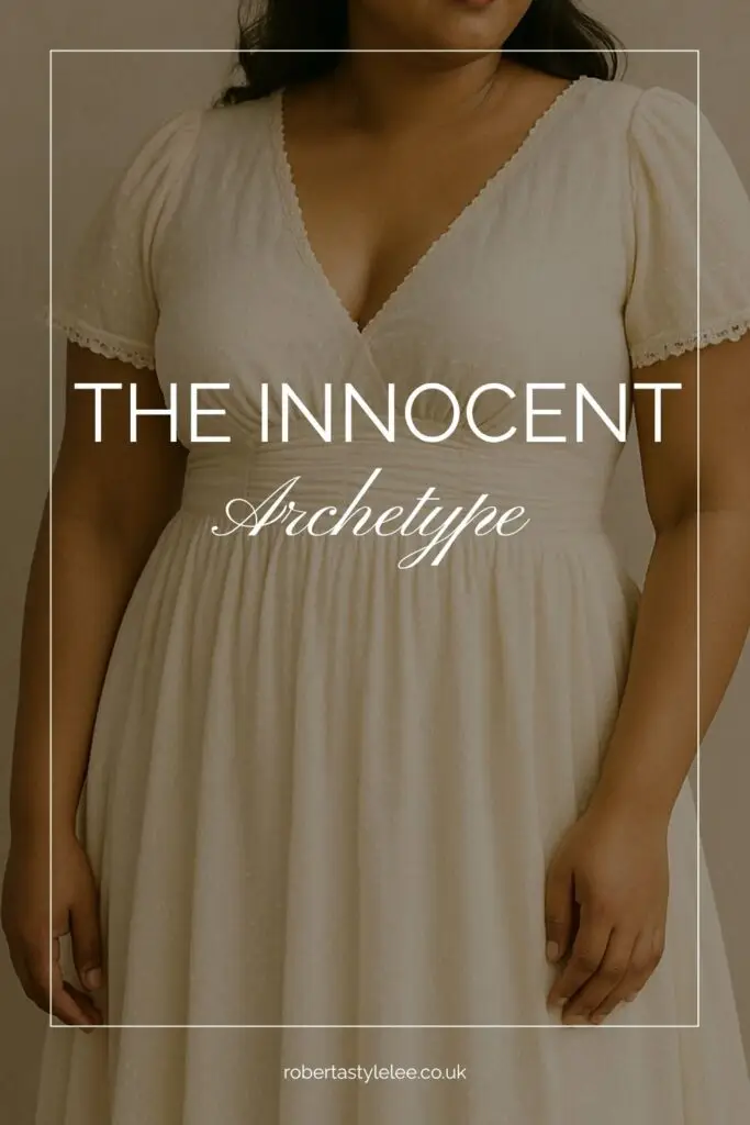 The Innocent Archetype - Woman wears a soft floaty empire style dress