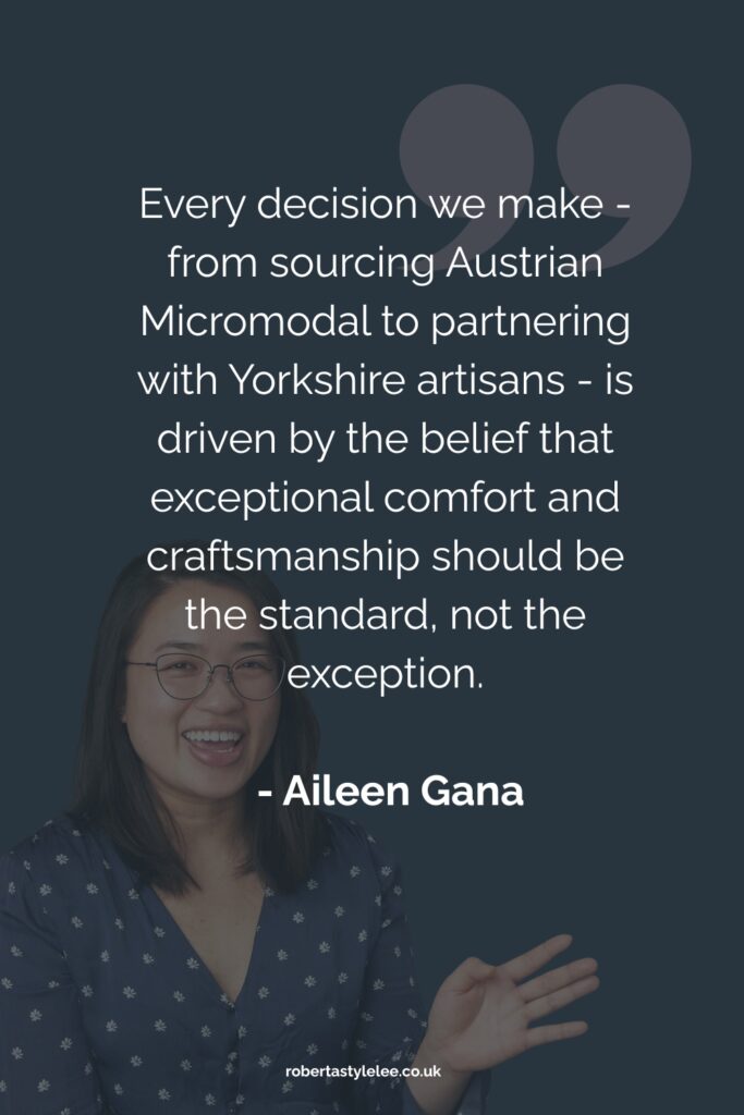 Aileen Gana Founder of CUURVE Quote _ Sustainable Luxury Underwear Brand 