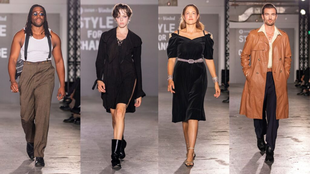 Fehinti Balagun, Grace Clover, Charity Wakefield, Brett Staniland | For LFW Oxfam Runway Show 