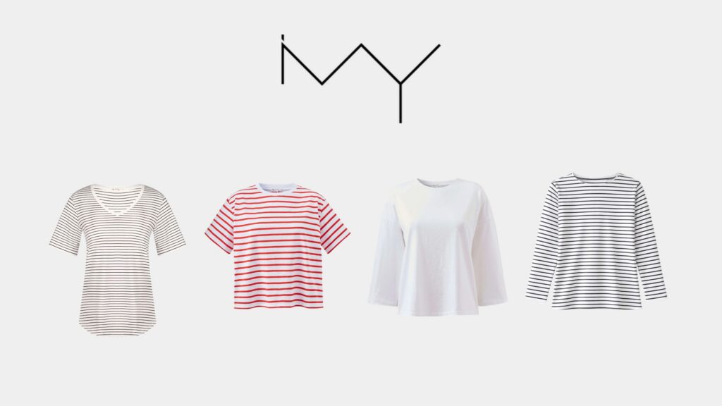 IVY Tried and Tested – Layla, Dotty V, Erin and Hannah organic cotton T-shirts flat lay by Roberta Lee The Sustainable Stylist